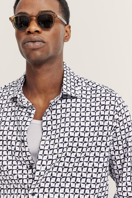 Bugatti Herren Shirt met hoogwaardige satijnen afwerking - Image 4