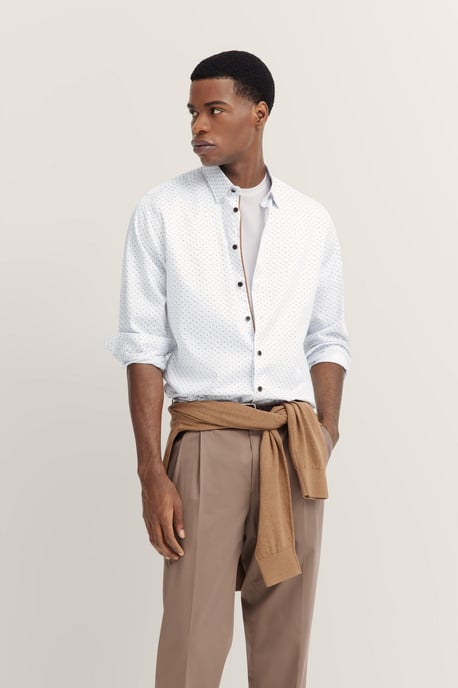 Bugatti Herren Satijn-look overhemd - Image 1