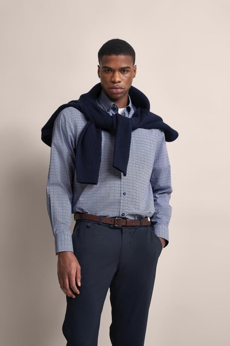 Bugatti Herren Shirt met moderne pasvorm - Image 1