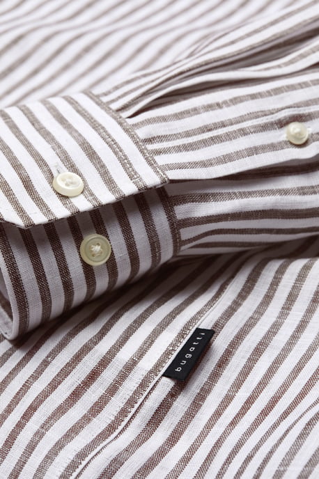 Bugatti Herren Casual overhemd van 100 % linnen - Image 5