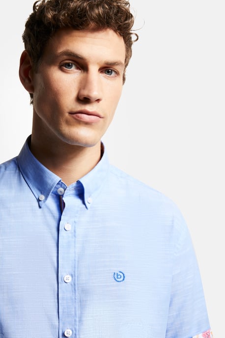 Bugatti Herren Overhemd met korte mouwen en button-down kraag - Image 4