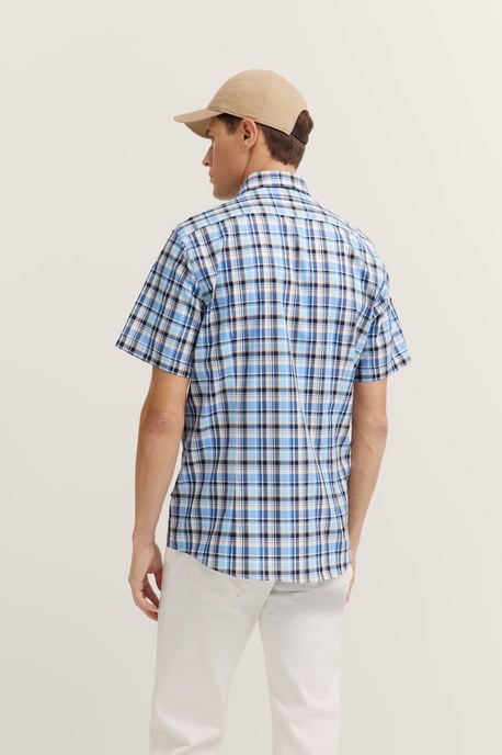 Bugatti Herren Shirt met geruit patroon - Image 2