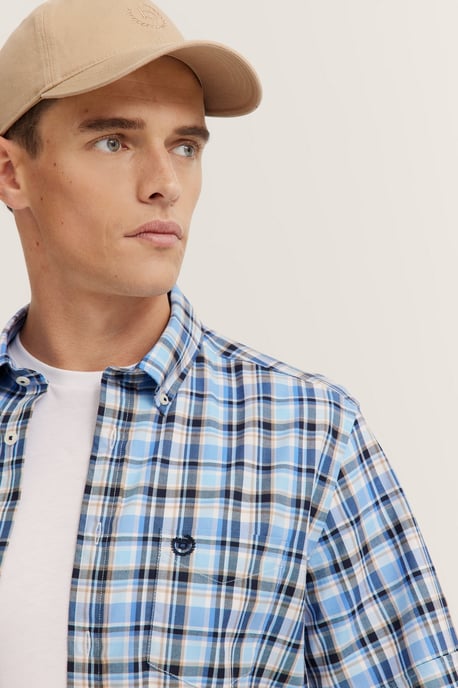 Bugatti Herren Shirt met geruit patroon - Image 4