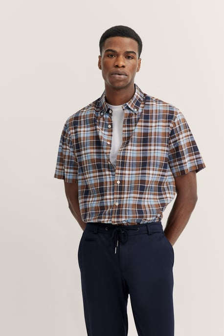 Bugatti Herren Shirt met geruit patroon - Image 1