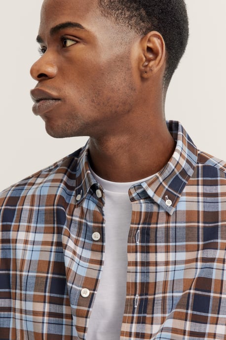 Bugatti Herren Shirt met geruit patroon - Image 4