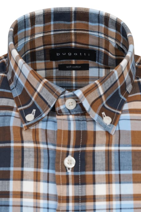 Bugatti Herren Shirt met geruit patroon - Image 5