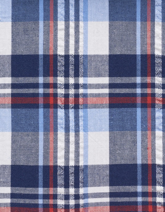 Bugatti Herren Shirt met korte mouwen en geruit motief - Image 4