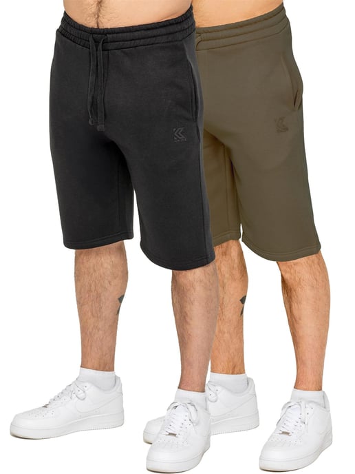 Kruze | Mens Fleece Shorts 2 Pack - Image 1