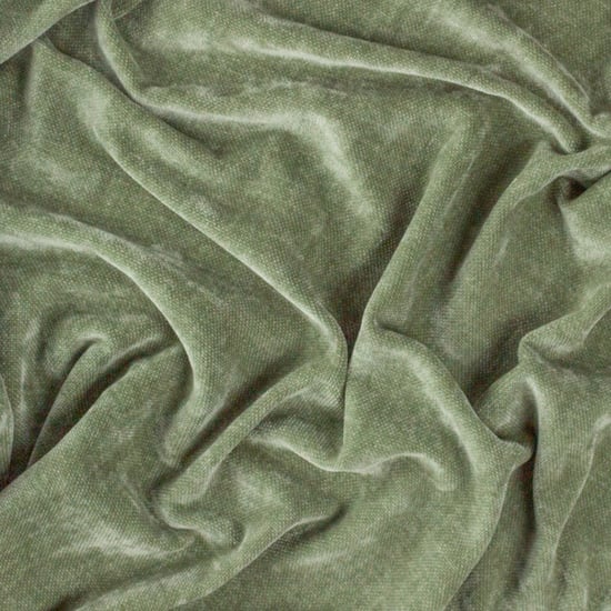 Yard Heavy Chenille Velvet Throw, 130 x 180cm, Eucalyptus - Image 3