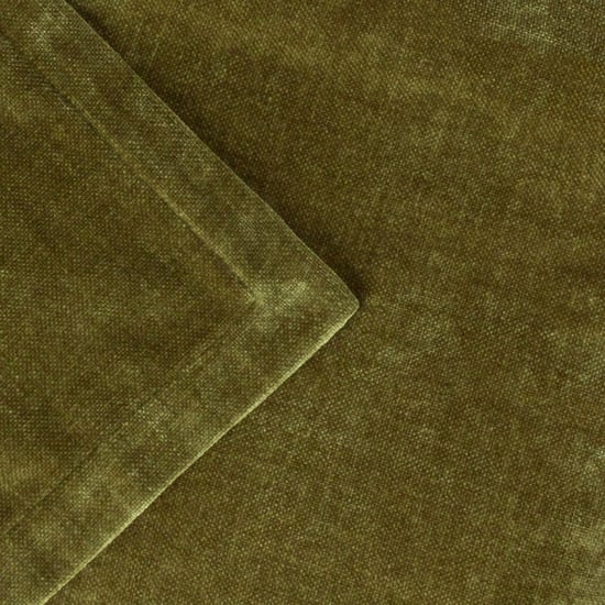 Yard Heavy Chenille Velvet Throw, 150 x 200cm, Olive - Image 2