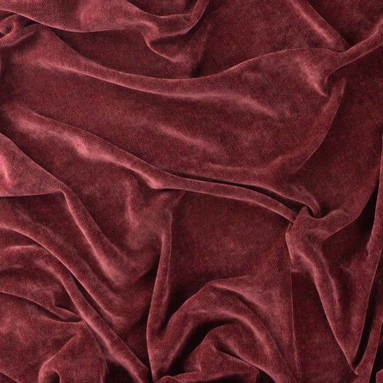Yard Heavy Chenille Velvet Throw, 150 x 200cm, Beetroot - Image 3