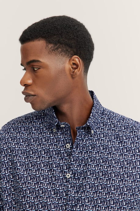 Bugatti Herren Shirt met button-down kraag - Image 4