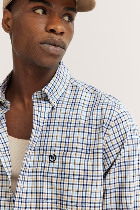 Bugatti Herren Shirt met geruit patroon - Image 4