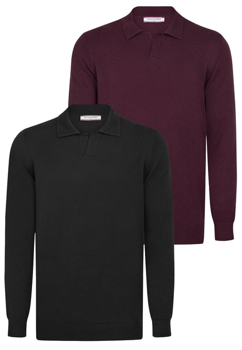 Pullover Pullover With Polo Collar Pack Of 2 - Image 1