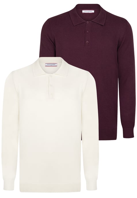 Pullover Pullover With Polo Collar Pack Of 2 - Image 1