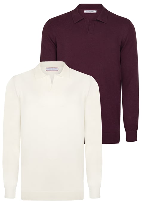 Pullover Pullover With Polo Collar Pack Of 2 - Image 1