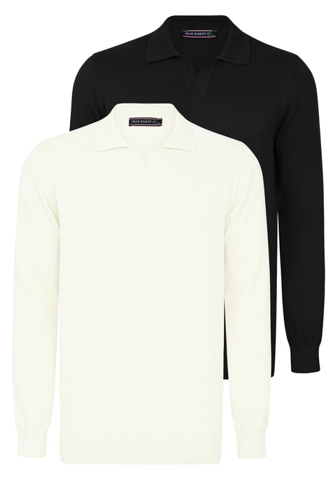 Pullover Pullover With Polo Collar Pack Of 2 - Image 1