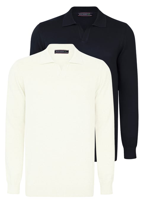 Pullover Pullover With Polo Collar Pack Of 2 - Image 1