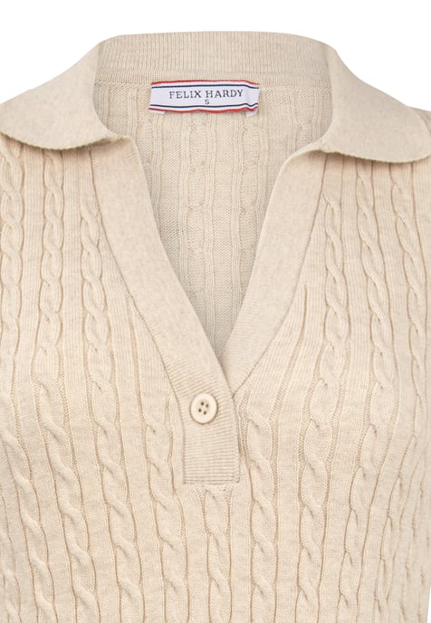 Dress Long Sleeve Cable Knit Dress - Image 2