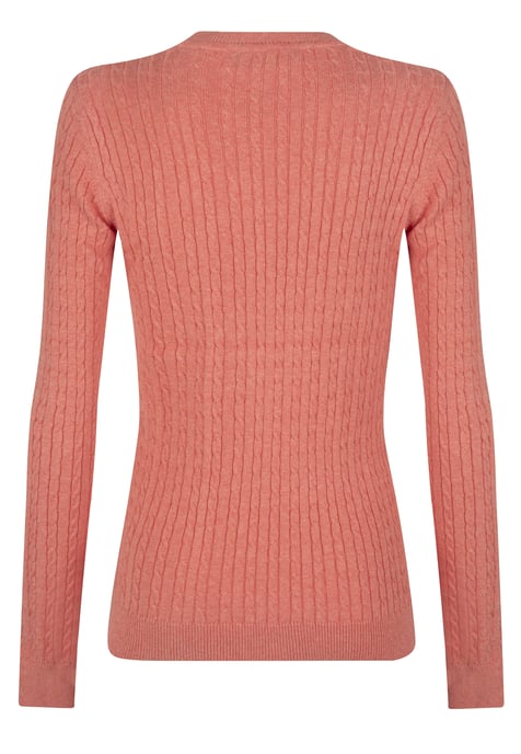 Pullover V-Neck Cable Knit Pullover - Image 3
