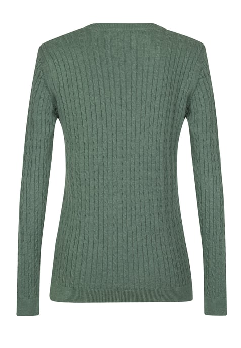 Pullover V-Neck Cable Knit Pullover - Image 3