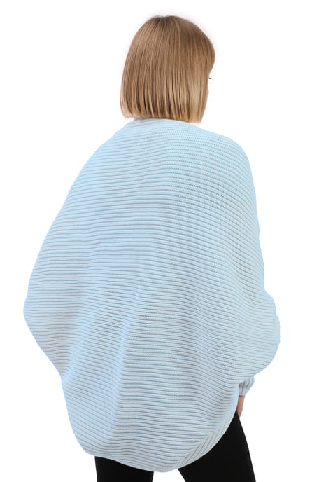 Cardigan Batwing Long Sleeve Cardigan Wool Blended - Image 4