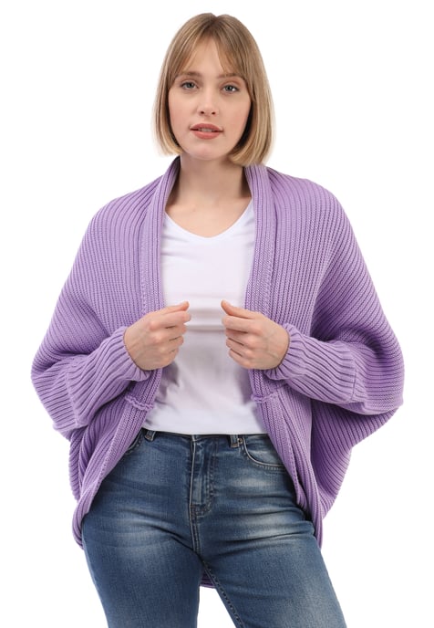 Cardigan Batwing Long Sleeve Cardigan Wool Blended - Image 1