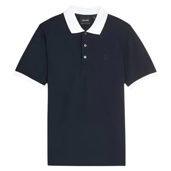 Lyle and Scott Mens Polo Shirt SP2256 Short Sleeve Superfine Contrast Cotton Tee - Image 3