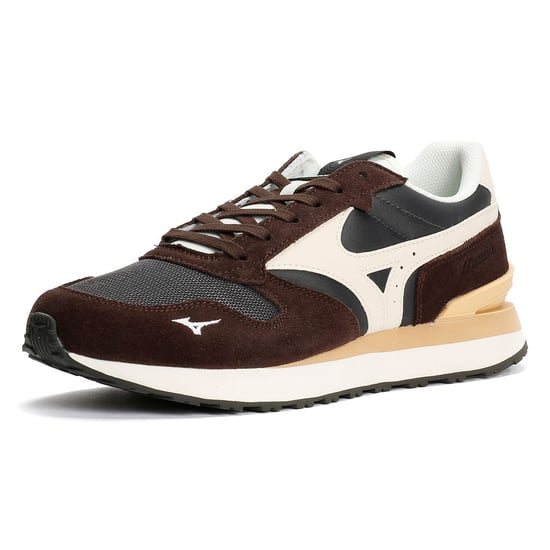 Mizuno RB87 Suede Black Sand/Summer Sand/Mole Trainers - Image 3