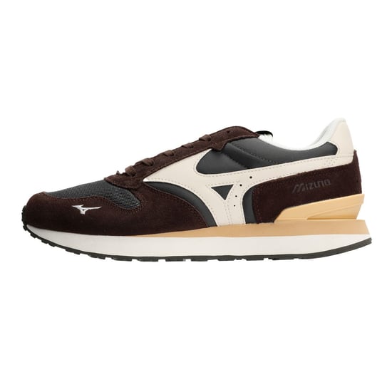 Mizuno RB87 Suede Black Sand/Summer Sand/Mole Trainers - Image 6