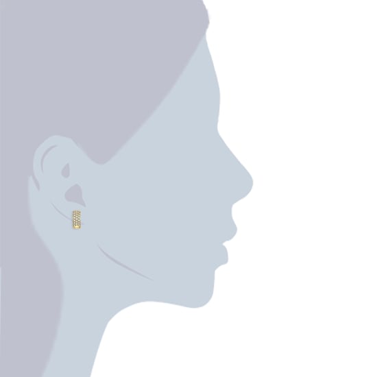 Female Fashion jewelry ear stud Brass - Image 3