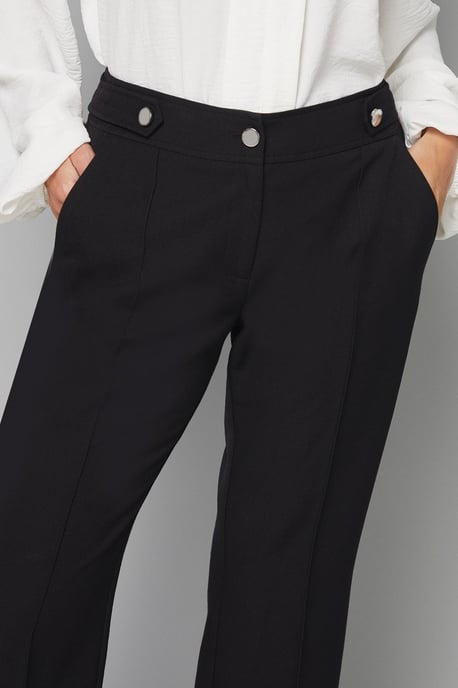 Petite Black Smart Bootcut Leg Trousers - Image 4