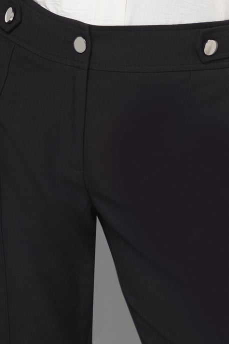 Petite Black Smart Bootcut Leg Trousers - Image 5