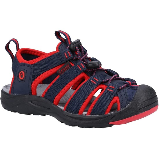 Cotswold Kinderen/Kinderen Marshfield Sandalen (Rood/Blauw) - Image 2