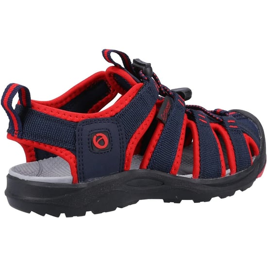 Cotswold Kinderen/Kinderen Marshfield Sandalen (Rood/Blauw) - Image 4