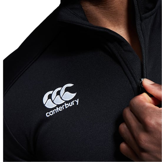 Canterbury Mens Quarter Zip Training Top (Black) - Image 4