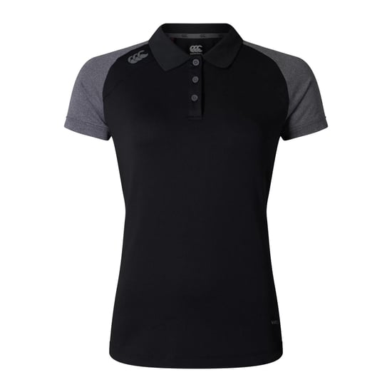 Canterbury Dames Elite Polo Shirt (Zwart/Magneetgrijs) - Image 1