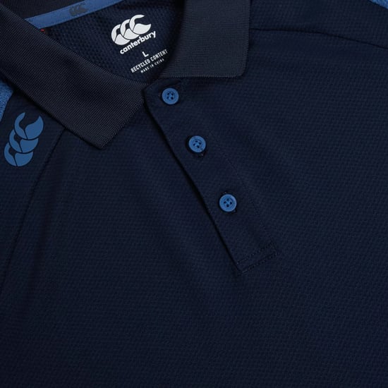 Canterbury Mens Elite Polo Shirt (Navy/True Navy Marl) - Image 3