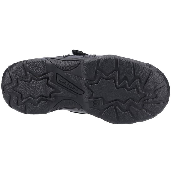 Hush Puppies Boys Arlo Leather School Shoes (Black) - Image 4