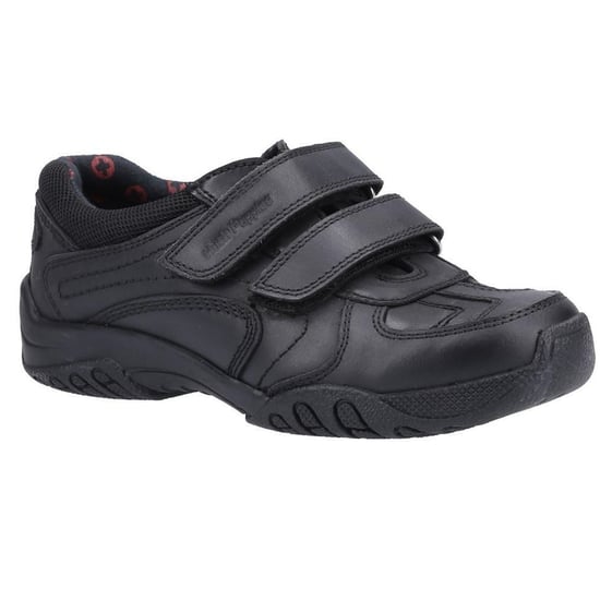 Hush Puppies Boys Jezza 2 Leather School Shoes (Black) - Image 3