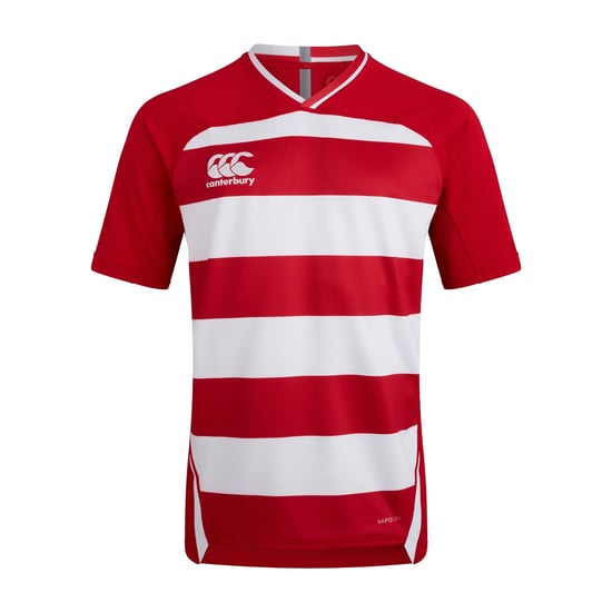 Canterbury Mens Evader Hooped Vapodri Jersey (Flag Red) - Image 1