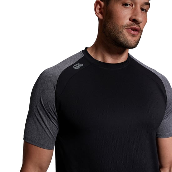 Canterbury Heren Elite Training T-Shirt (Zwart/Magnolia Marl) - Image 3