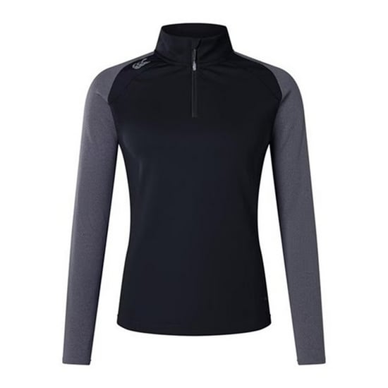 Canterbury Dames Elite Quarter Zip Basislaag Top (Zwart/Magnaat Marl) - Image 1