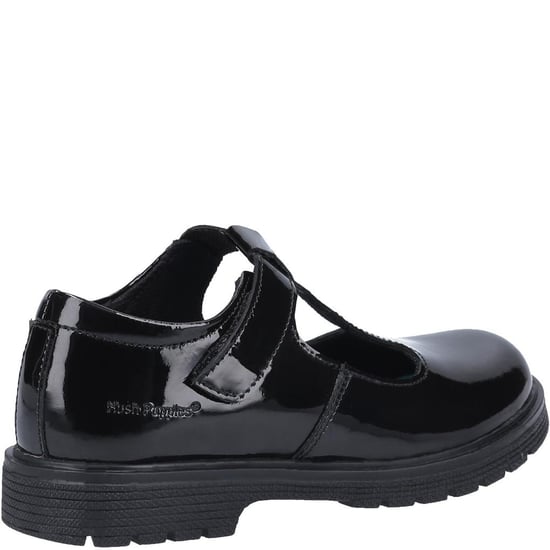 Hush Puppies Girls Gracie Leather School Shoes (Black) - Image 2