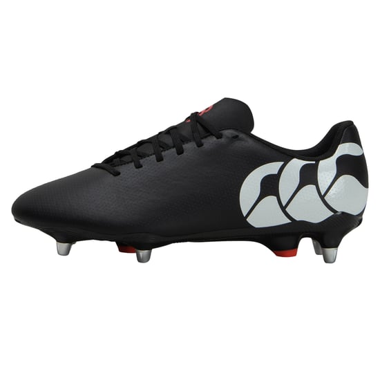 Canterbury Unisex Adult Speed Raze Soft Ground Rugby Boots (Black/White) - Image 1