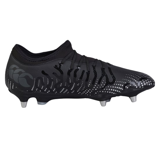 Canterbury Unisex Adult Speed Infinite Team Soft Ground Rugby Boots (Black/Metallic Silver) - Image 2