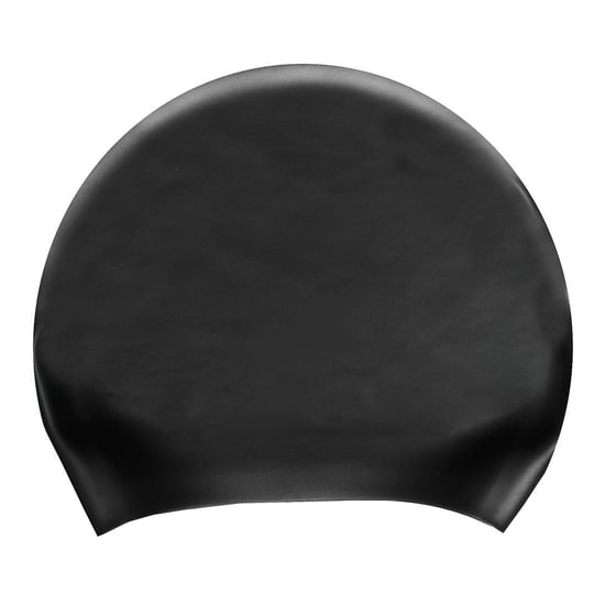 Speedo Unisex Adult Long Hair Silicone Swim Cap (Black) - Image 2