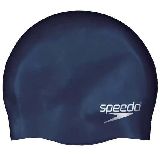 Speedo Childrens/Kids Moulded Silicone Swimming Cap (Navy) - Image 1