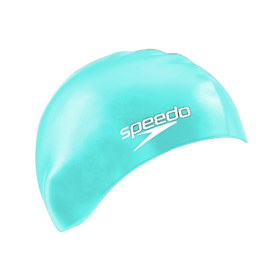 Speedo Unisex Adult Long Hair Silicone Swim Cap (Green) - Image 3