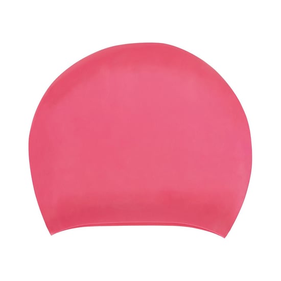 Speedo Unisex Adult Long Hair Silicone Swim Cap (Pink) - Image 2